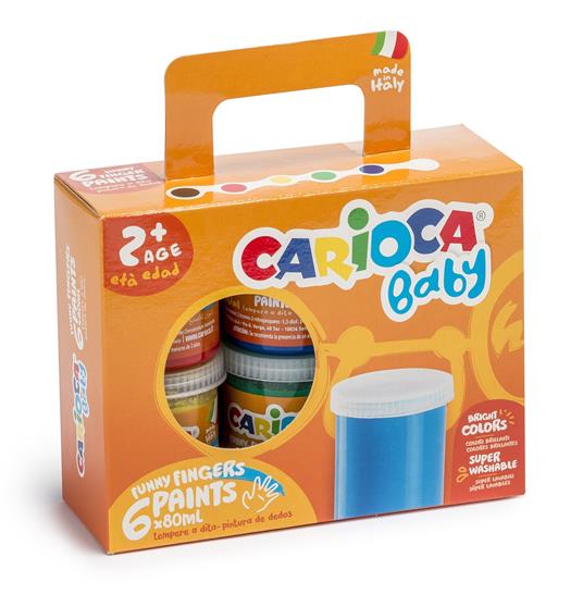 Tempere a dita Baby Carioca - Carioca - Cartoleria e scuola