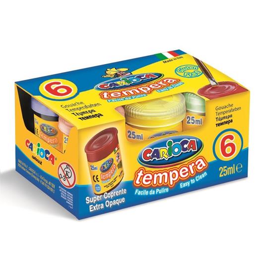 Tempera Blister 6 Vasetti 25 ml