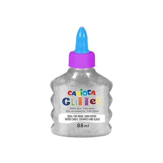 Colla Carioca Glitter Glue Spark- 88Ml Argento - Carioca - Cartoleria e  scuola | IBS