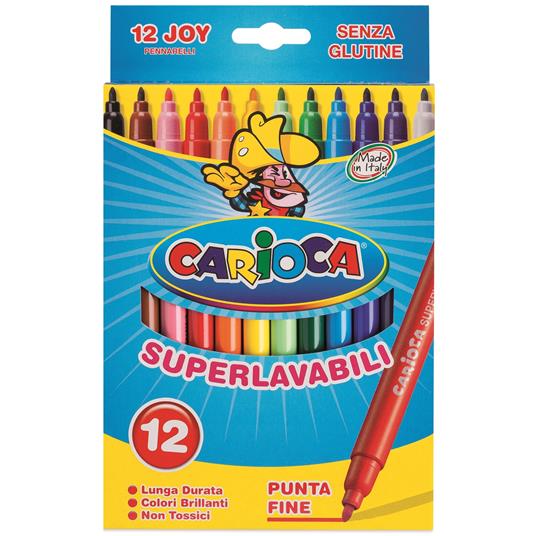 Pennarelli Joy Scatola 12 pezzi - Carioca - Cartoleria e scuola | IBS