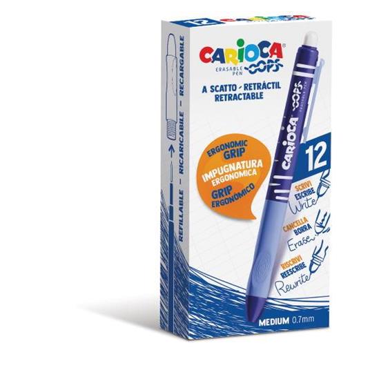 Erasable Pen Oops Scatto Scatola 12 Pz. Monocolore Blu