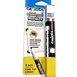 Whiteboard Punta Fine Blister 2 Pz. Nero