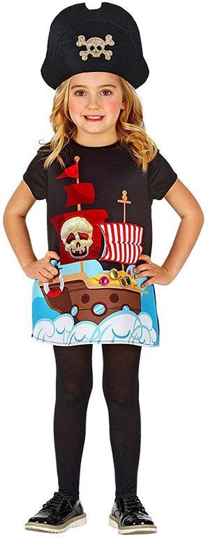 Costume Capitano Pirata, 2/3 Anni, 104 cm