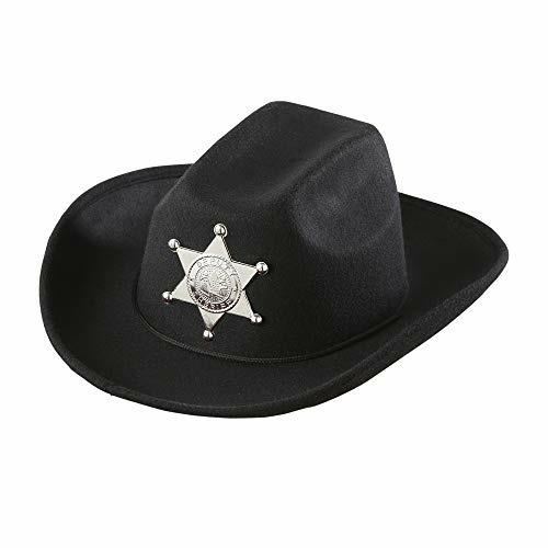 Costume Cappello cowboy feltro spazzolato nero