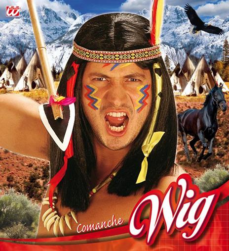Parrucca Comanche Indiano - 2