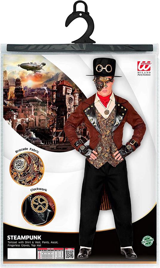 Widmann costume uomo steampunk. Taglia M - Widmann - Idee regalo | IBS