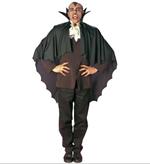 Costume Mantello nero da vampiro con coll.100 cm