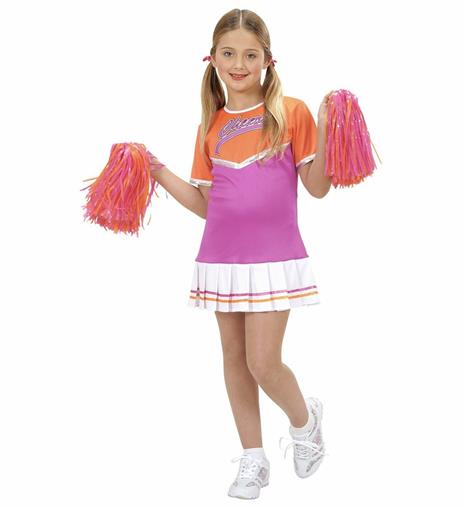 Costume Cheerleader ass. In 2 colori 128cm - 4