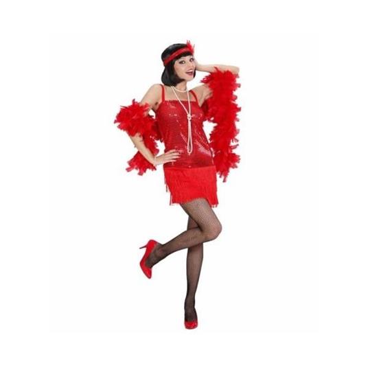 Costume Vestito Charleston Rosso Donna S - 7