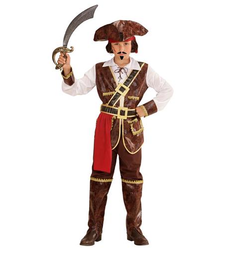 Vestito Capitano Pirata Dei Caraibi 5-7 Anni 128H - 2