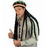 Costume Cappello Rasta con Dreadlocks Lunghi 8490 - 18