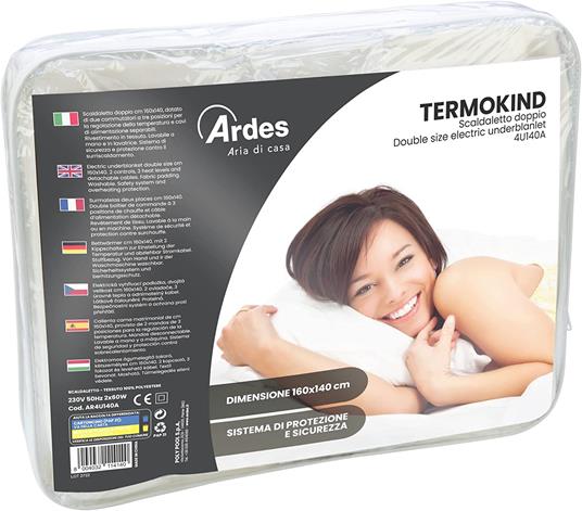 Ardes AR4U140 coperta/cuscino elettrico Sottocoperta elettrica 120 W Bianco  Poliestere - Ardes - Casa e Cucina | IBS