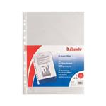 Buste a perforazione universale goffrate Esselte OFFICE 21x29,7 cm trasparente antiriflesso  conf. da 50 - 395075300