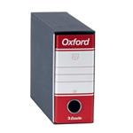 Registratore con custodia Esselte G81 OXFORD memorandum 29,5x19 cm - dorso 8 cm rosso - 390781160 (Conf.12)