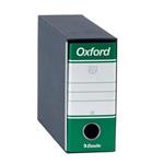 Registratore con custodia Esselte G81 OXFORD memorandum D8 cartone rivestito in carta goffrata verde - 390781180 (Conf.12)
