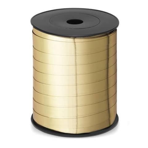 Nastro da regalo in rocchetto Brizzolari 10 mm x 250 mt oro opaco conf. 4 pezzi - B.3