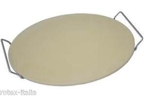 Pietra Cuocipizza in Ceramica con Supporto 33cm