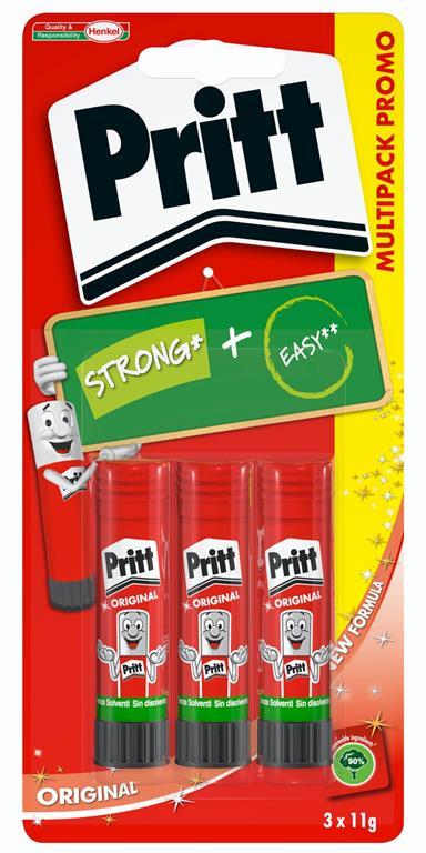 Pritt Colla Stick 11g 3 Pezzi