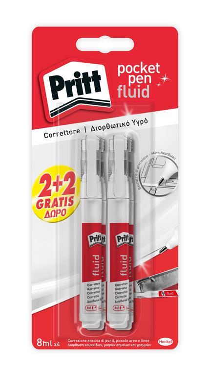 Pritt Correttore Pocket A Penna 8ml 4 Pezzi