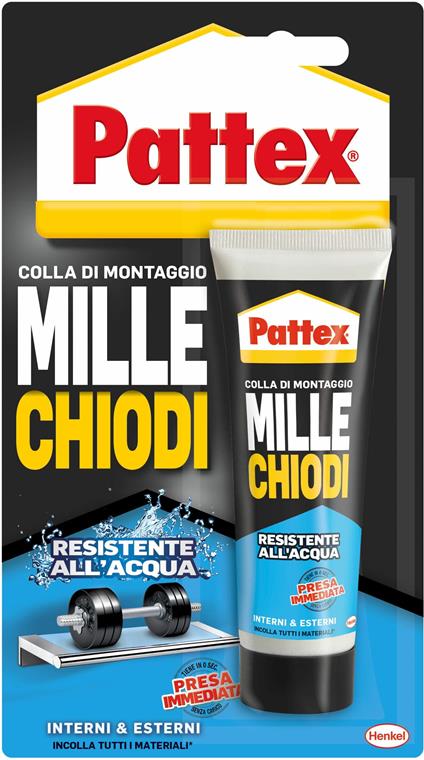 Pattex Millechiodi Resistente all'acqua 100g Gel Adesivo ai polimeri