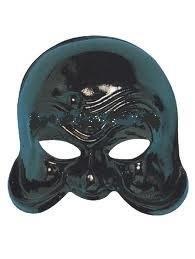 Maschera Arlecchino Servitore Nero In Plastica - 2