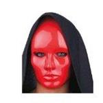 Maschera Viso Medio Rosso In Plastica