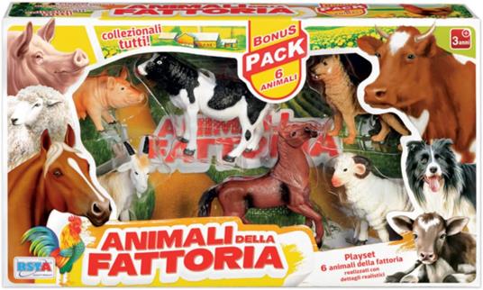 Set Animali Fattoria 6 pezzi