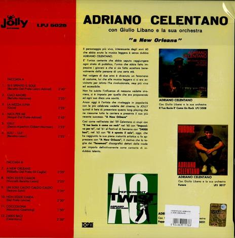 A New Orleans - Vinile LP di Adriano Celentano - 2