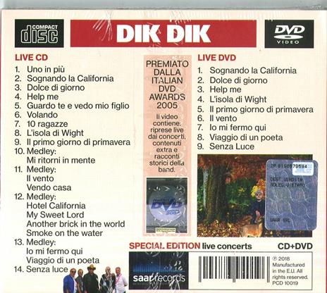 Sognando… L'isola di Wight (Special Edition) - CD Audio + DVD di Dik Dik - 2