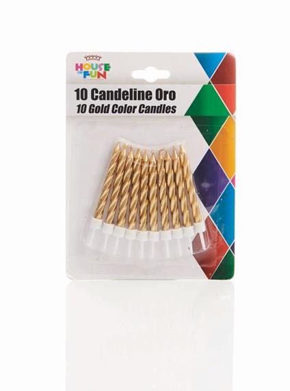 Blister 10 Candeline Oro