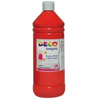 Tempera Pronta 1lt Deco Rosso Vermiglione - Cwr - Cartoleria e scuola