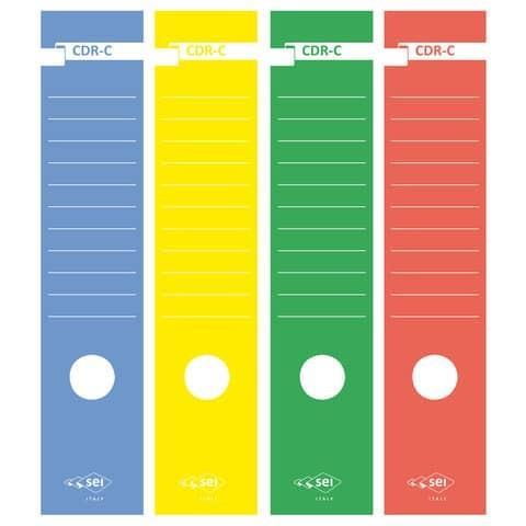 Copridorso autoadesivi Sei Rota CDR-C 7x34,5 cm giallo Conf. 10 pezzi - 58012706