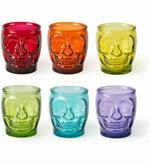 Excelsa calavera set 6 bicchieri 40 cl colori assortiti