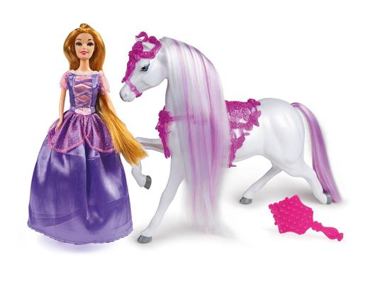 Princess Rapunzel Con Cavallo - Grandi Giochi - Bambole Fashion -  Giocattoli | IBS