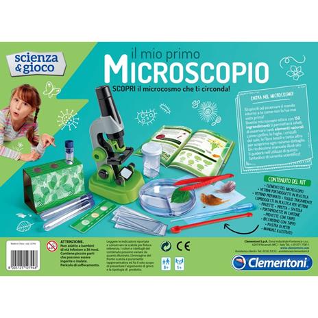 Il mio primo microscopio - Clementoni - Scienza e gioco - Lettura e  scrittura - Giocattoli