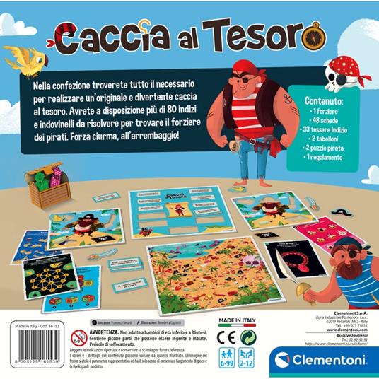 Caccia al Tesoro - Clementoni - Board Games - Giochi di ruolo e strategia -  Giocattoli | IBS