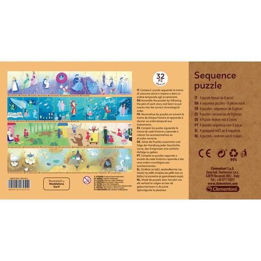 Sequence Puzzle Fairy Tales - Clementoni - Classic Educational Games -  Puzzle per bambini - Giocattoli | IBS