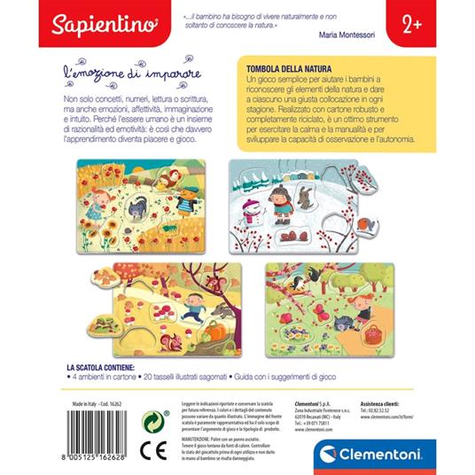 Sapientino Tombola della natura - Clementoni - Sapientino - Scolastici -  Giocattoli