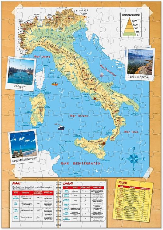 SAPIENTINO PIÙ - SCOPRIAMO IL MONDO PUZZLE BAMBINI GEOGRAFIA: con