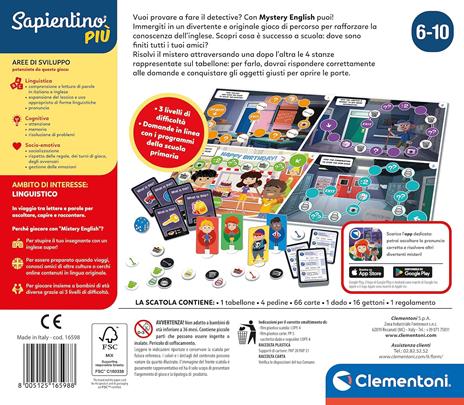 Sapientino Più Classic Educ Games Mistery English - 3