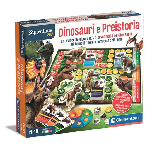 Sapientino Più Classic Educ Games Dinosauri e Preistoria - Clementoni -  Classic Educ Games - Lettura e scrittura - Giocattoli