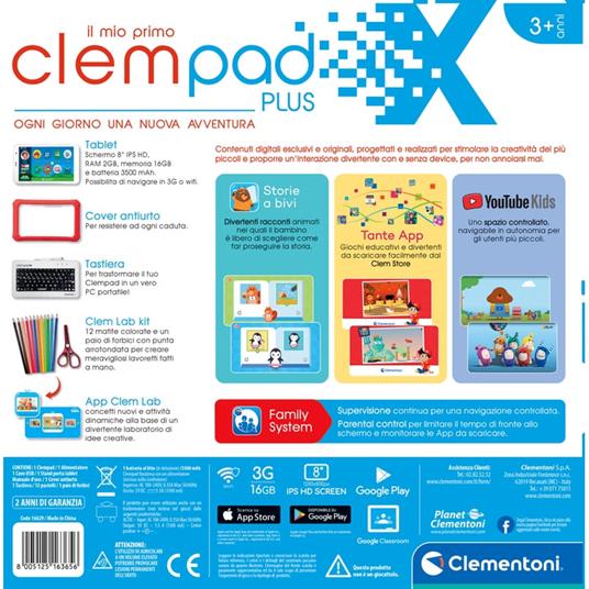 SCOPRI LE OFFERTE ONLINE SU Tablet per bambini Clementoni Clempad