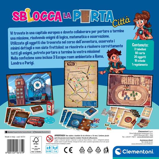 Sblocca la Porta città - Clementoni - Giochi di ruolo e strategia -  Giocattoli