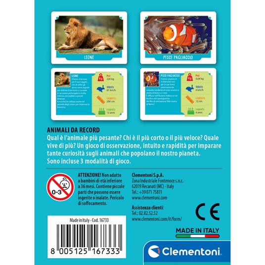 Clementoni Mimo, Carte da Gioco per Bambini CLEMENTONI