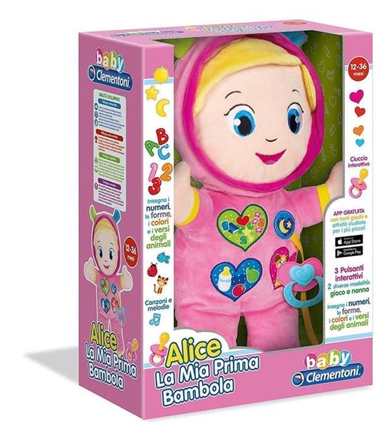 Alice La Mia Prima Bambola - Clementoni - Baby Clementoni - Giochi  interattivi - Giocattoli | IBS