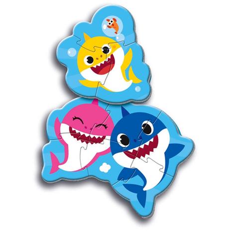 Puzzle Baby Shark - 1x3 + 1x6 + 1x9 + 1x12 pezzi - 6