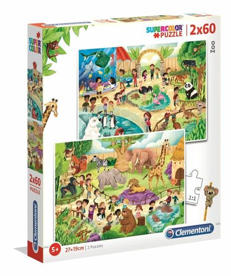 Puzzle Zoo - 2x60 pezzi - 3