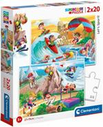 Clementoni Puzzle 2X20 Pz LetS Sport