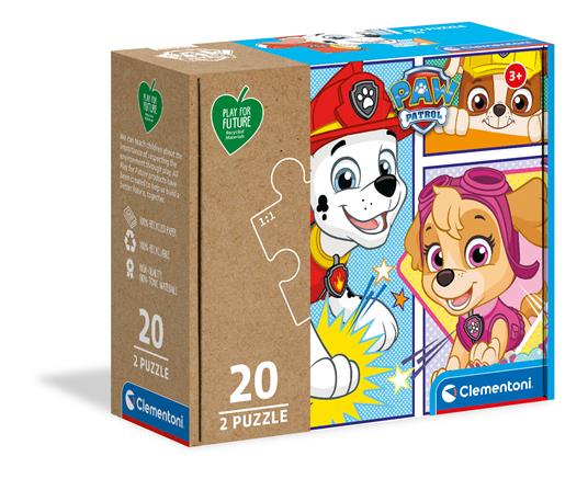 Puzzle 2x20 Pezzi Paw Patrol