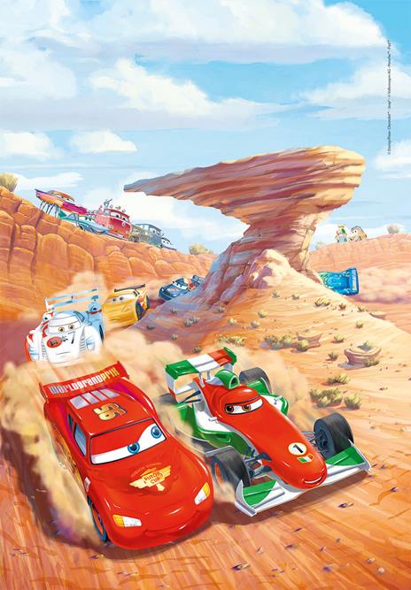 Clementoni Play For Future Disney Pixar Cars 3x48 pezzi materiali 100% riciclati Made in Italy, puzzle bambini 4 anni+, 25254 - 4